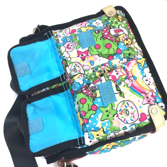 Cartoon  Rainbows Stars Suns Purse Lunch bag EUC - Picture 6 of 11